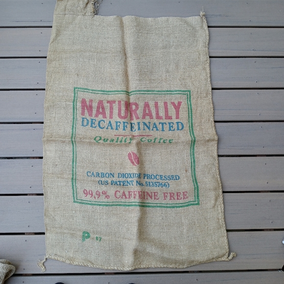 (5) Coffee Bean BURLAP Sacks -- Lot of 5 - Picture 5 of 5